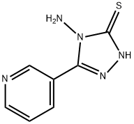 4-AMINO-5-PYRIDIN-3-YL-4H-[1,2,4]TRIAZOLE-3-THIOL Struktur