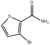 3-ブロモチオフェン-2-カルボオキサミド 化学構造式