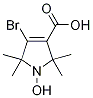 4-Bromo-1-oxyl-2,2,5,5-tetramethyl-δ3-pyrroline-3-carboxylic Acid Structure