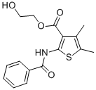 3-Thiophenecarboxylic acid, 2-(benzoylamino)-4,5-dimethyl-, 2-hydroxye thyl ester|