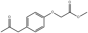 METHYL 4-(2-OXOPROPYL)PHENOXYACETATE Structure