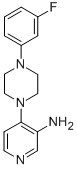 3-Pyridinamine, 4-(4-(3-fluorophenyl)-1-piperazinyl)- Structure