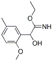 Benzeneethanimidic  acid,  -alpha--hydroxy-2-methoxy-5-methyl-,  ethyl  ester  (9CI) Struktur