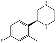 (2S)-2-(4-氟-2-甲基-苯基)哌嗪, 780744-28-7, 结构式