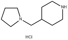 4-(1-ピロリジニルメチル)ピペリジン二塩酸塩 化学構造式