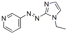 Pyridine, 3-[(1-ethyl-1H-imidazol-2-yl)azo]- (9CI)|
