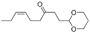 (6Z)-1-(1,3-ジオキサン-2-イル)-6-ノネン-3-オン 化学構造式