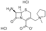 (R,R)-7-AMINO-3-(1-METHYLPYRROLIDINIO)METHYL-3-CEPHEM-4-CARBOXYLATE HCL Struktur