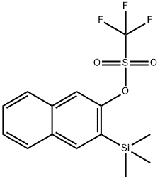 3-(TRIMETHYLSILYL)-2-NAPHTHYL TRIFLUOROMETHANESULFONATE Struktur
