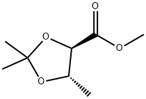 Methyl (4R,5S)-2,2,5-trimethyl-1,3-dioxolane-4-carboxylate Structure