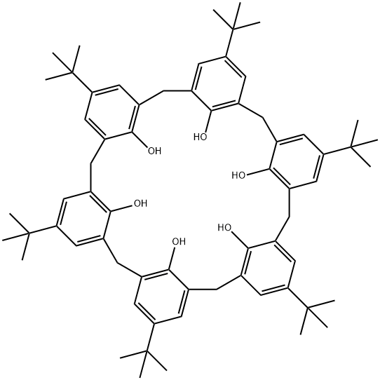 4-tert-ブチルカリックス[6]アレーン 化学構造式