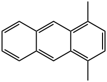 1,4-ジメチルアントラセン 化学構造式