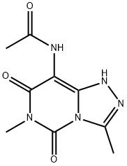 Acetamide,  N-(1,5,6,7-tetrahydro-3,6-dimethyl-5,7-dioxo-1,2,4-triazolo[4,3-c]pyrimidin-8-yl)- Struktur