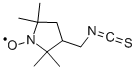 3-(ISOTHIOCYANATOMETHYL)-2,2,5,5-TETRAMETHYL-1-PYRROLIDINYLOXY Struktur
