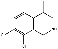 Isoquinoline, 7,8-dichloro-1,2,3,4-tetrahydro-4-methyl- (9CI) Structure