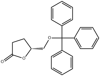 R(-)-DIHYDRO-5-TRITYLOXYMETHYL-2(3H)-FURANONE 化学構造式