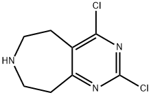 tert-Butyl 2,4-dichloro-5,6,8,9-tetrahydropyrimido[4,5-d]azepine-7-carboxylate Structure