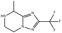 2-(trifluoromethyl)-5,6,7,8-tetrahydro-8-methyl-[1,2,4]triazolo[1,5-a]pyrazine Structure