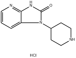 2-Oxo-1-(4-piperidinyl)-2,3-dihydro-1H-imidazo[4,5-b]pyridine dihydrochloride Struktur