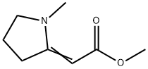 2-(1-甲基-2-亚吡咯烷基)乙酸甲酯,78167-68-7,结构式