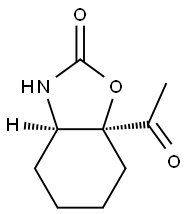2(3H)-Benzoxazolone,7a-acetylhexahydro-,cis-(9CI) Structure