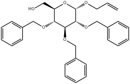 Allyl2,3,4-tri-O-benzyl-a-D-glucopyranoside Structure