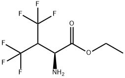 4,4,4,4',4',4'-ヘキサフルオロバリン, エチルエステル 化学構造式