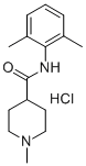1-Methyl-piperidine-4-carbonsaure-o,o-xylidid hydrochlorid [German] Struktur