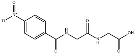 4-NITROBENZOYL-GLYCYL-GLYCINE Struktur