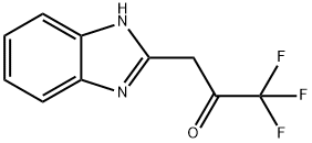 3-(1H-ベンズイミダゾール-2-イル)-1,1,1-トリフルオロアセトン 化学構造式