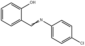 2-(4-クロロフェニルイミノ)メチルフェノール 化学構造式