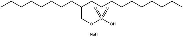 2-辛基-1-十二烷醇硫酸氢, 78204-54-3, 结构式