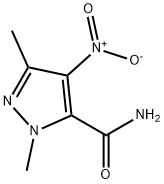 1,3-DIMETHYL-4-NITRO-1H-PYRAZOLE-5-CARBOXAMIDE Struktur