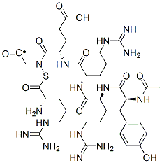 acetyltyrosyl-arginyl-arginyl-glutamyl-arginyl-thioglycyl Structure