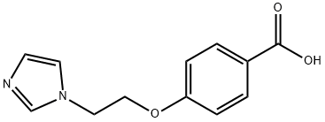 4-[2-(1H-イミダゾール-1-イル)エトキシ]安息香酸 化学構造式