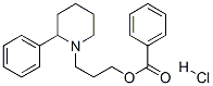 3-(2-phenyl-1-piperidyl)propyl benzoate hydrochloride Structure