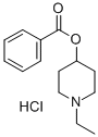(1-ethyl-4-piperidyl) benzoate hydrochloride Structure