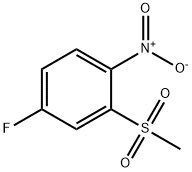 4-Fluoro-2-(methylsulfonyl)nitrobenzene 化学構造式