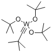 三(叔丁氧基)(2,2- 二甲基丙炔基)钨 结构式