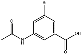 3-ACETAMIDO-5-BROMOBENZOIC ACID Structure