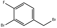 3-ブロモ-4-フルオロベンジルブロミド 化学構造式