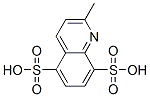 5,8-Quinolinedisulfonic  acid,  2-methyl- Structure