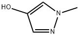 4-ヒドロキシ-1-メチル-1H-ピラゾール 化学構造式