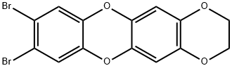 2,3-DIBROMO-7,8-DIHYDRODIOXINO-DIBENZODIOXIN 化学構造式