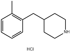 PIPERIDINE, 4-[(2-METHYLPHENYL)METHYL]-, HYDROCHLORIDE Struktur