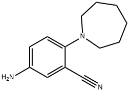 5-amino-2-(1-azepanyl)benzonitrile(SALTDATA: HCl) Struktur