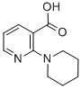 2-ピペリジン-1-イルニコチン酸 化学構造式