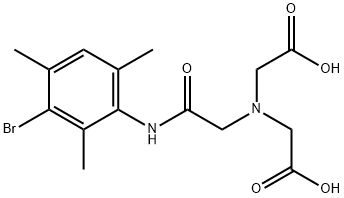 (3-BROMO-2,4,6-TRIMETHYLPHENYLCARBAMOYL)METHYLIMINODIACETIC ACID Struktur
