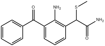 2-Amino-3-benzoyl-alpha-(methylthio)benzeneacetamide