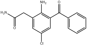 2-AMino-3-benzoyl-5-chlorobenzeneacetaMide Structure